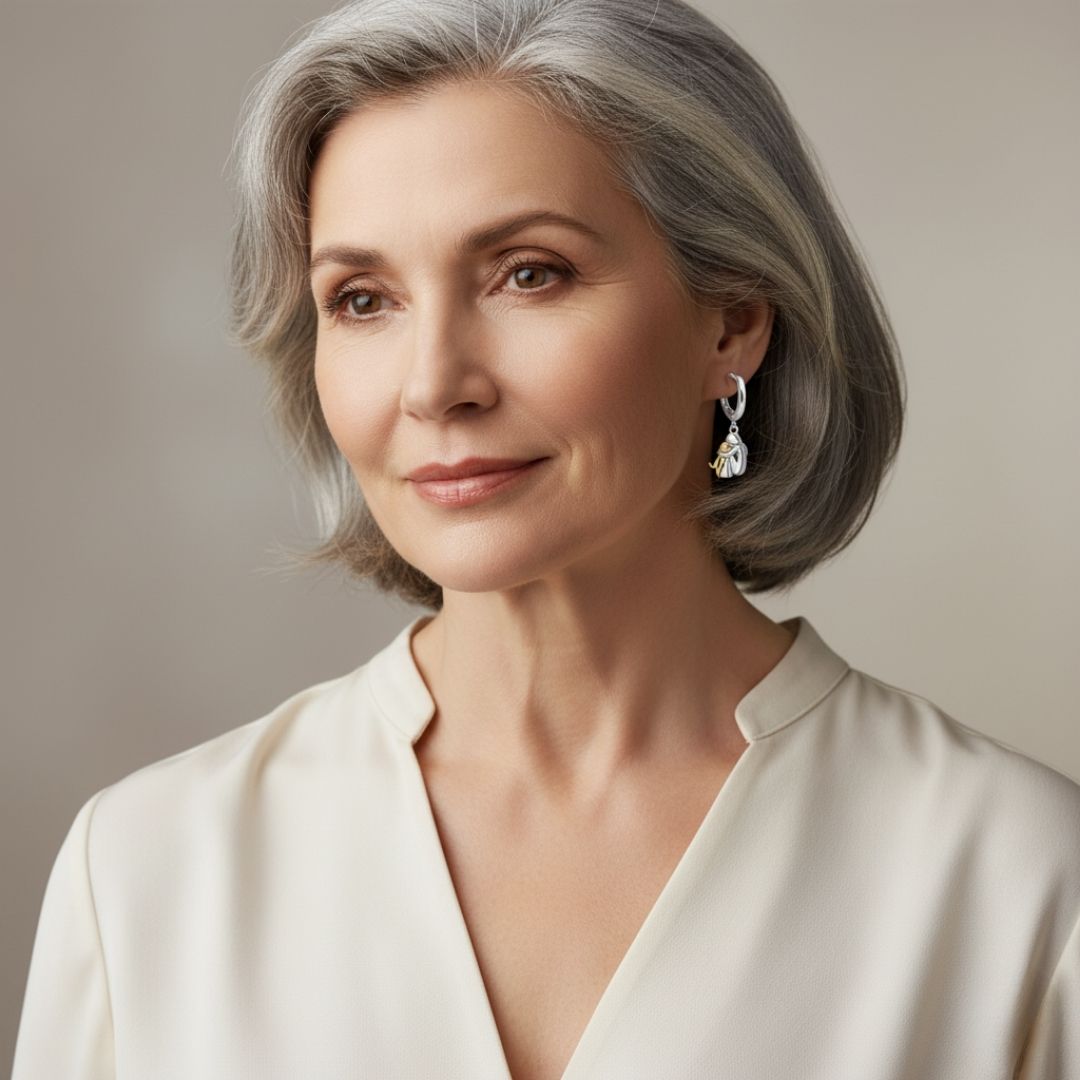 Ginny™ - Kolczyki z Ikoną Psa (Zamknięcie Okrągłe)